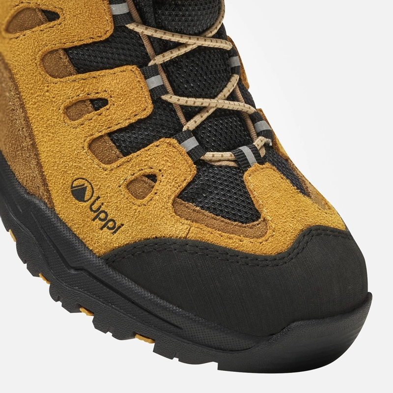 BOTIN NIÑO PUELO CS HI VELCRO NEGRO / MOSTAZA LIPPI - 7