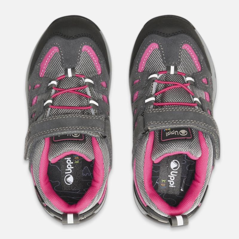ZAPATO NIÑA PUELO CS LOW VELCRO GRIS / FUCSIA LIPPI - 6