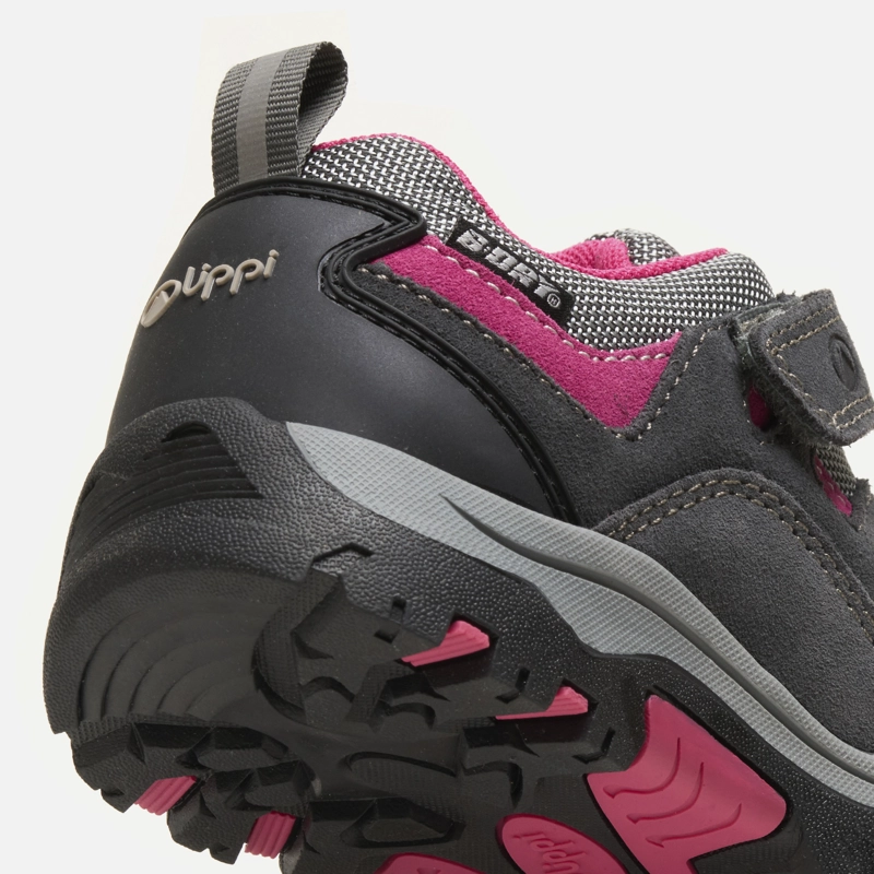 ZAPATO NIÑA PUELO CS LOW VELCRO GRIS / FUCSIA LIPPI - 8