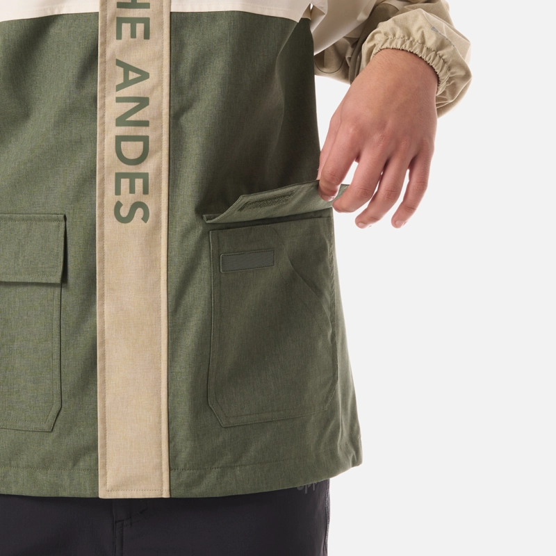 CHAQUETA TEEN BOY FIREPLACE B-DRY JACKET VERDE OLIVA LIPPI - 5