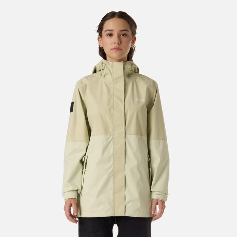 CHAQUETA TEEN GIRL BLIZZARD B-DRY HOODY JACKET GRIS / VERDE LIPPI V26 - 1