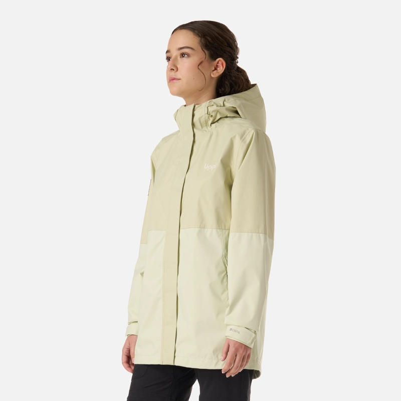 CHAQUETA TEEN GIRL BLIZZARD B-DRY HOODY JACKET GRIS / VERDE LIPPI V26 - 2