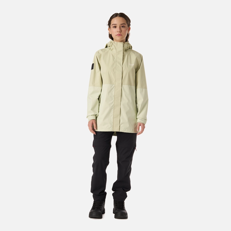 CHAQUETA TEEN GIRL BLIZZARD B-DRY HOODY JACKET GRIS / VERDE LIPPI V26 - 7