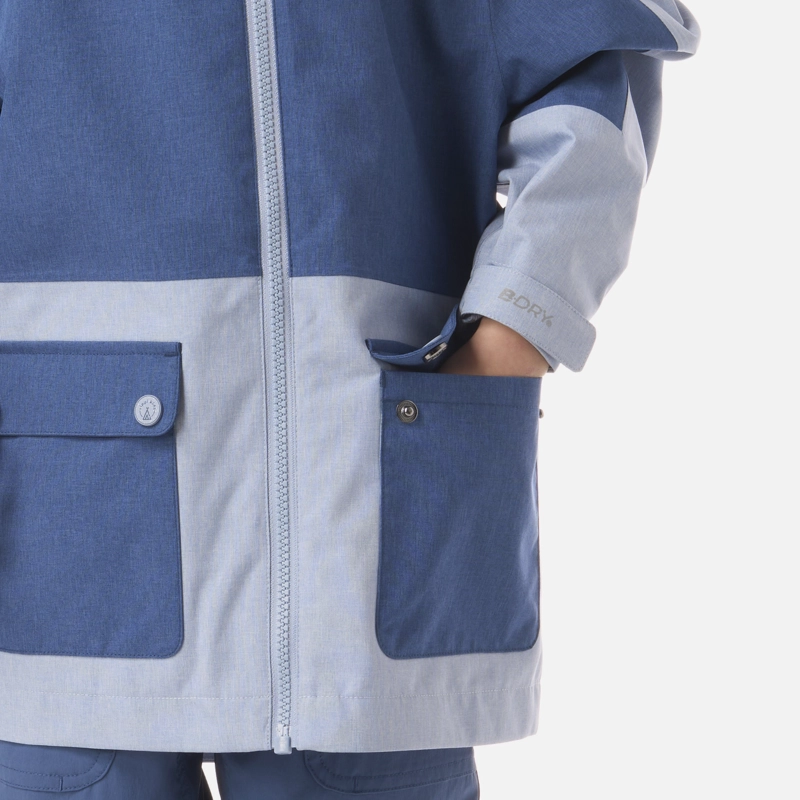 CHAQUETA NIÑO FIREPLACE B-DRY JACKET AZUL PIEDRA LIPPI - 5