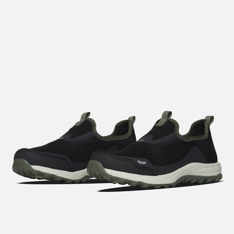 ZAPATILLA NIÑO PANAL KIDS NEGRO / VERDE LIPPI - 4