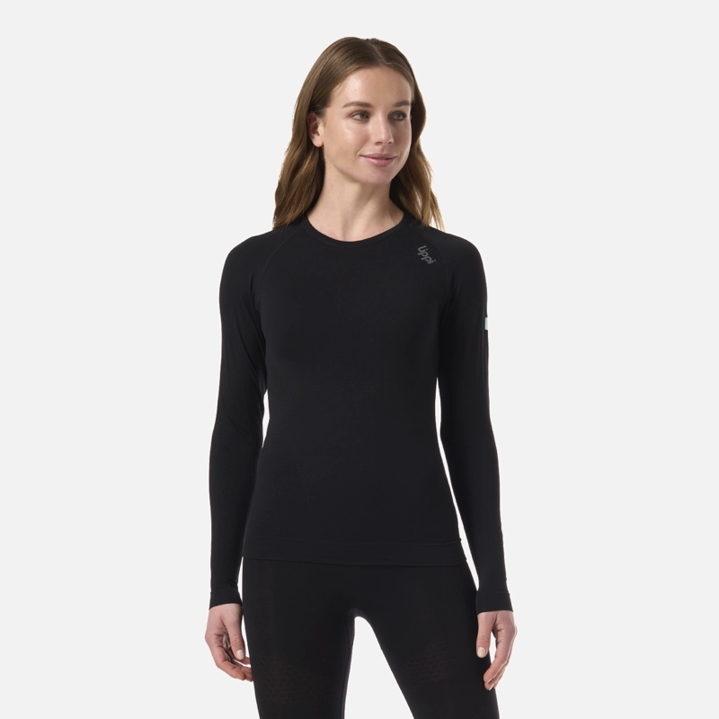 PRIMERA CAPA MUJER SKINTEC ACTIVE Q-DRY TOP NEGRO LIPPI V26 - 1