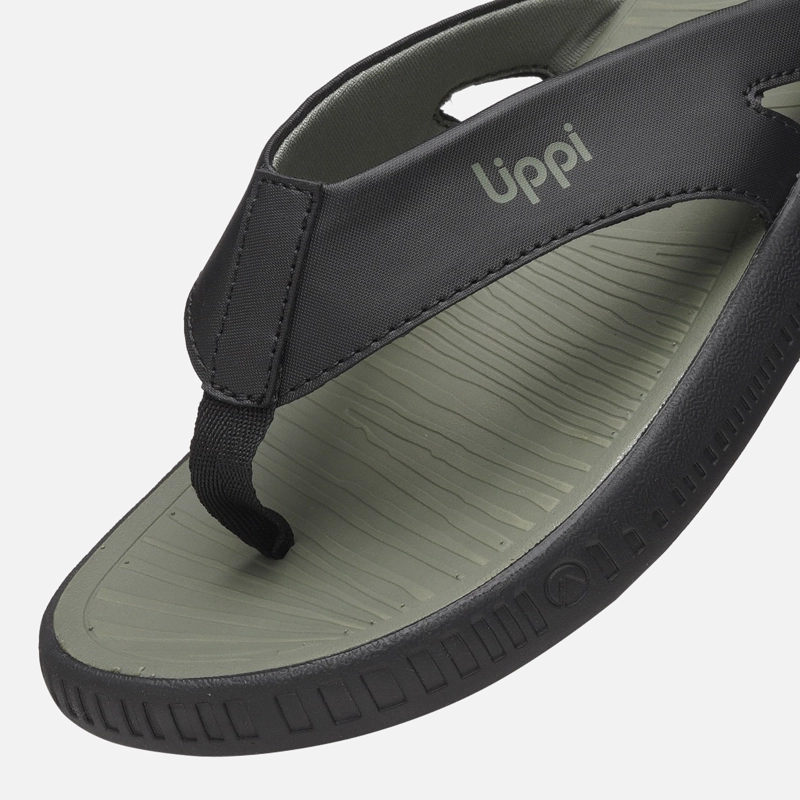 SANDALIA HOMBRE TAKE GO NEGRO / VERDE LIPPI - 2