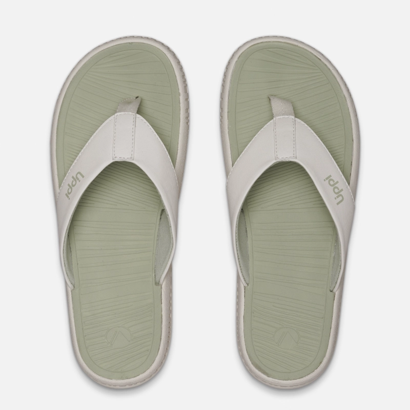 SANDALIA MUJER TAKE GO CREMA / VERDE LIPPI - 4