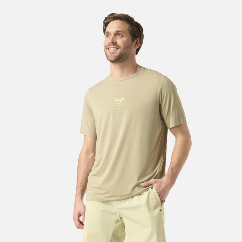 POLERA HOMBRE AIR Q-DRY T-SHIRT VERDE OLIVA LIPPI - 2