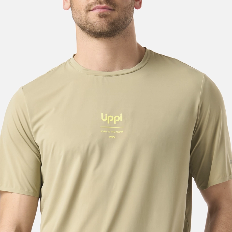 POLERA HOMBRE AIR Q-DRY T-SHIRT VERDE OLIVA LIPPI - 4