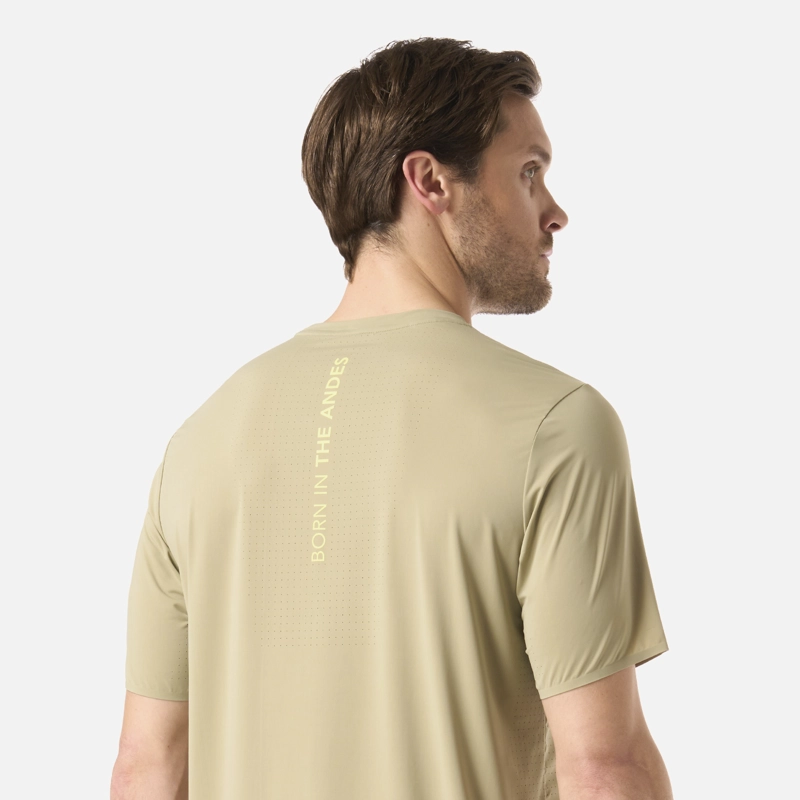 POLERA HOMBRE AIR Q-DRY T-SHIRT VERDE OLIVA LIPPI - 5