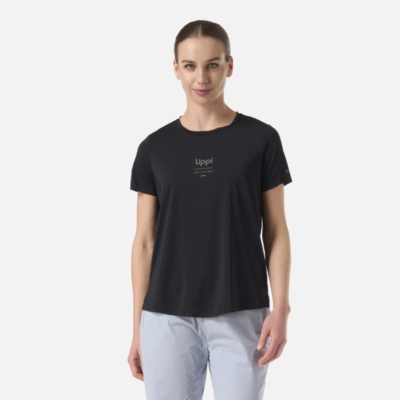 POLERA MUJER AIR Q-DRY T-SHIRT NEGRO LIPPI - 1