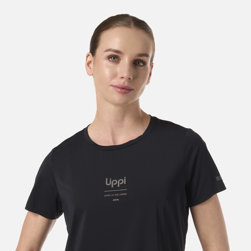 POLERA MUJER AIR Q-DRY T-SHIRT NEGRO LIPPI - 4