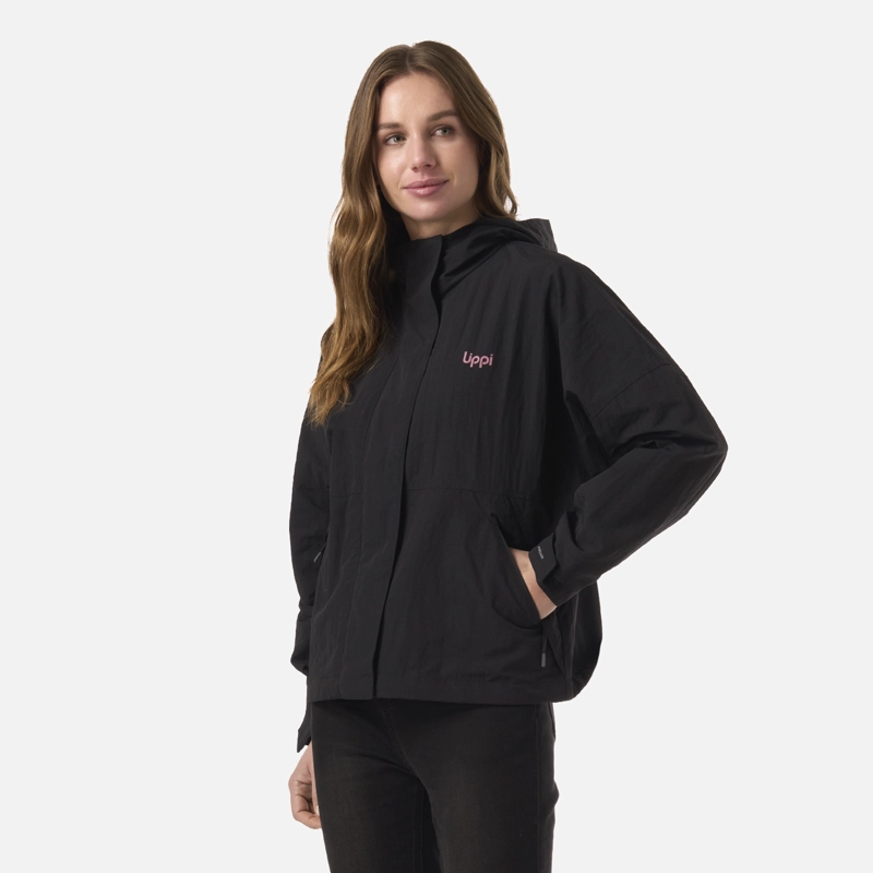 CHAQUETA MUJER CITYME WINDBREAKER HOODY JACKET NEGRO LIPPI - 2