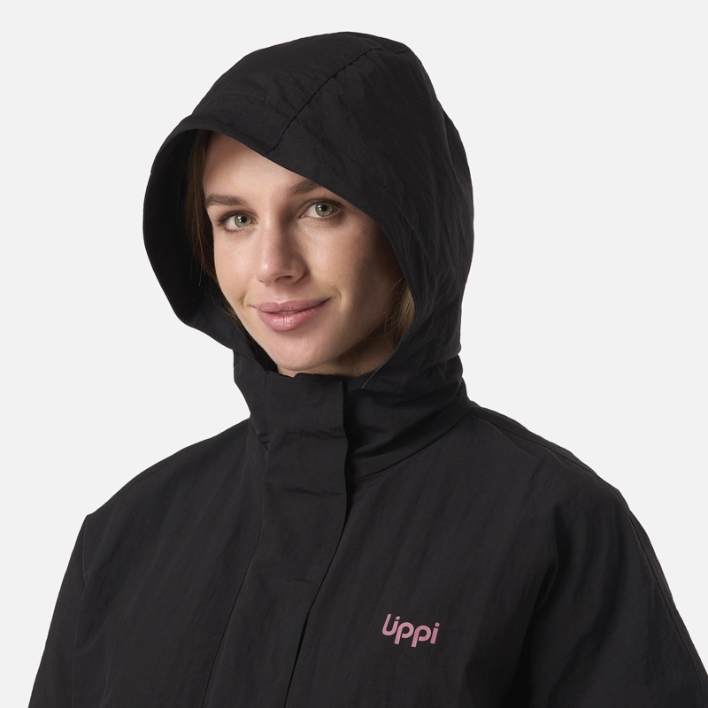 CHAQUETA MUJER CITYME WINDBREAKER HOODY JACKET NEGRO LIPPI - 4