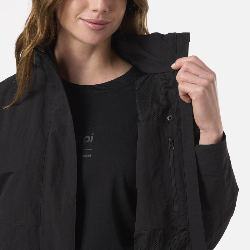 CHAQUETA MUJER CITYME WINDBREAKER HOODY JACKET NEGRO LIPPI - 7
