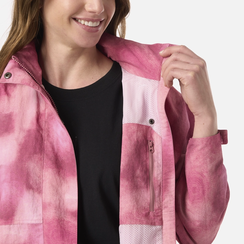 CHAQUETA MUJER CITYME WINDBREAKER HOODY JACKET PRINT ROSA OSCURO LIPPI - 7