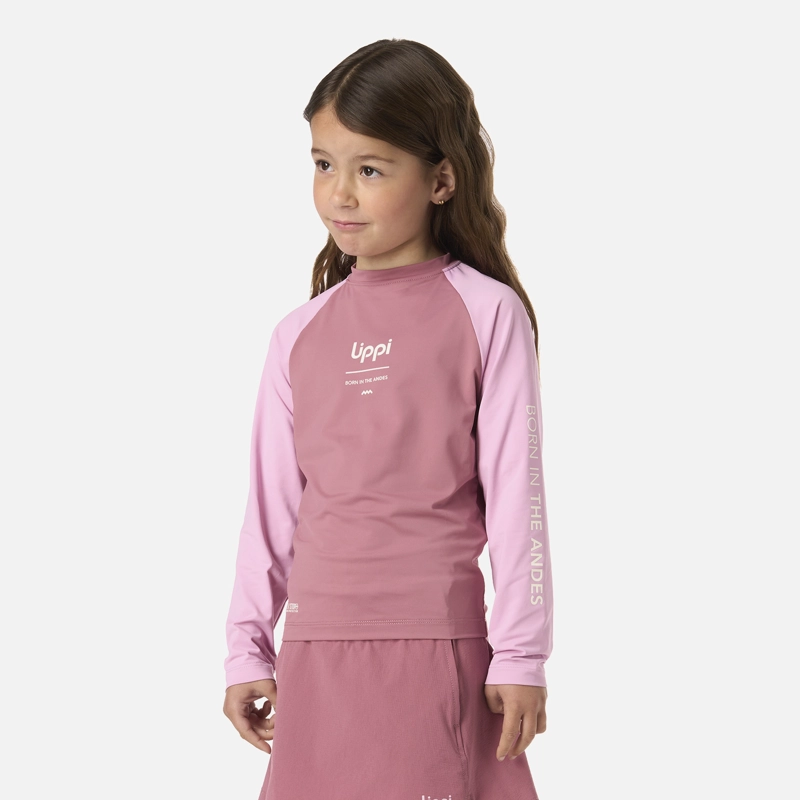 POLERA NIÑA SUN PRO T-SHIRT ROSA OSCURO LIPPI - 2