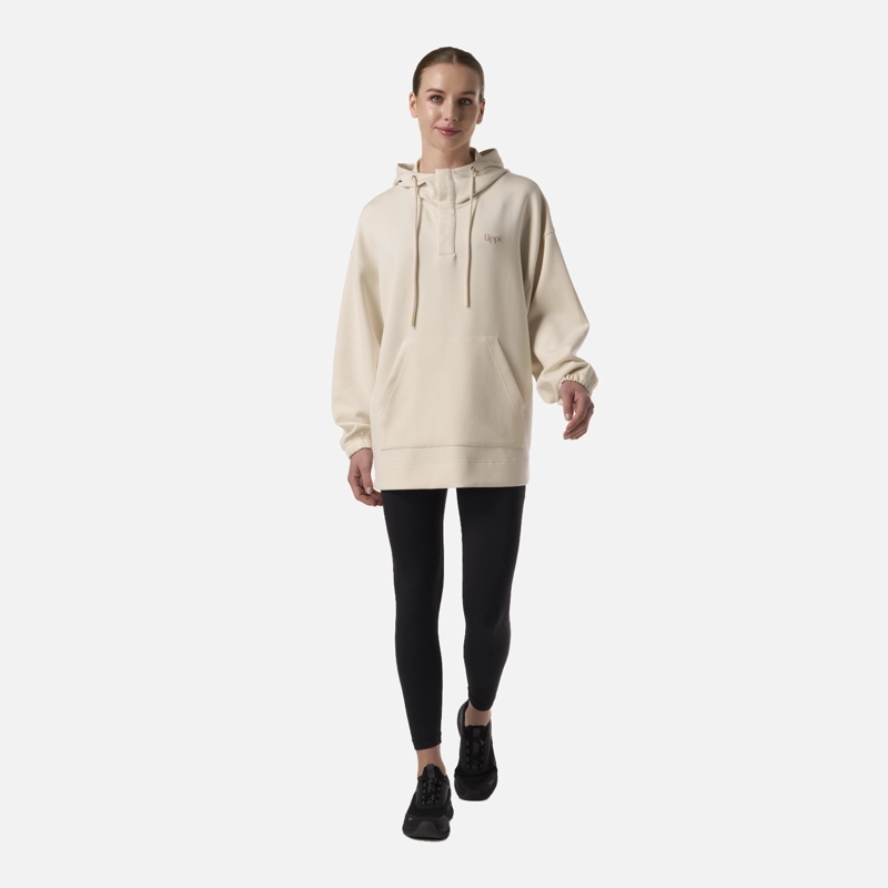 POLERON MUJER CITYSCAPE HOODY SWEATSHIRT CREMA LIPPI - 7