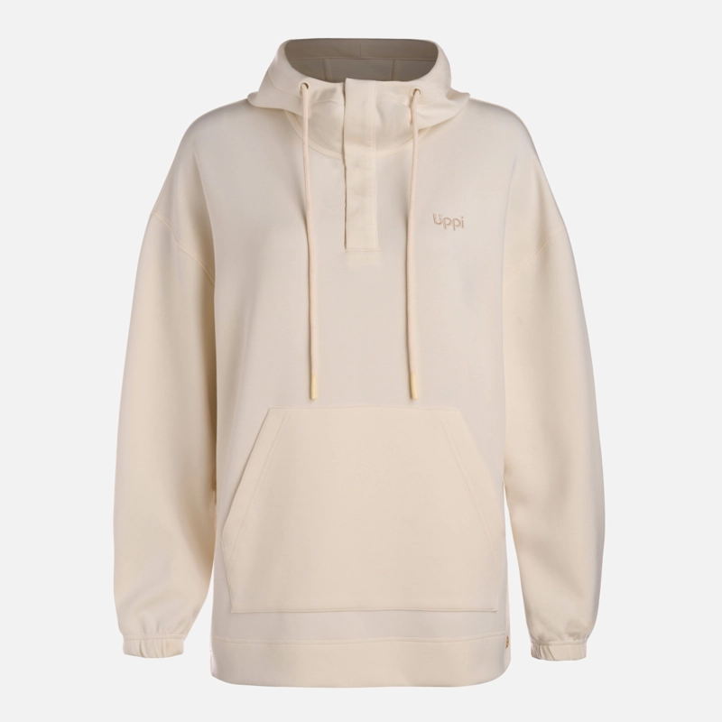 POLERON MUJER CITYSCAPE HOODY SWEATSHIRT CREMA LIPPI - 8