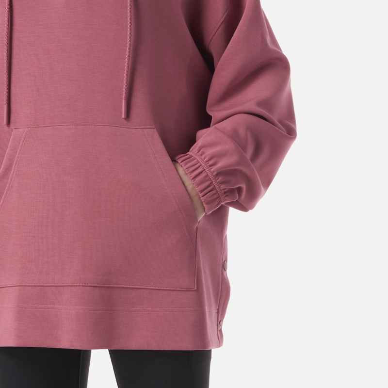 POLERON MUJER CITYSCAPE HOODY SWEATSHIRT ROSA OSCURO LIPPI - 5