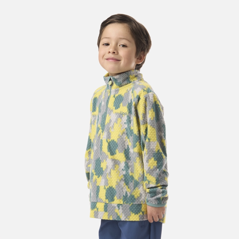 POLERON NIÑO SALTAMONTES NANO-F 1/4 ZIP PRINT TURQUESA LIPPI V26 - 2