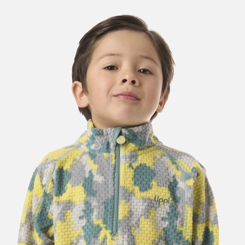 POLERON NIÑO SALTAMONTES NANO-F 1/4 ZIP PRINT TURQUESA LIPPI V26 - 4
