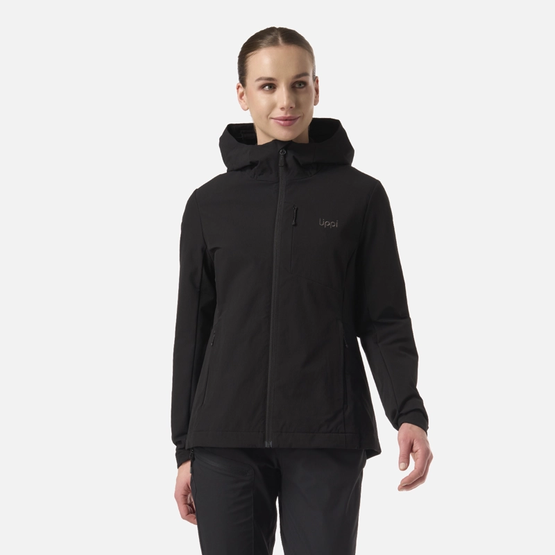 CHAQUETA MUJER WIND-TREK SOFTSHELL JACKET NEGRO LIPPI - 1