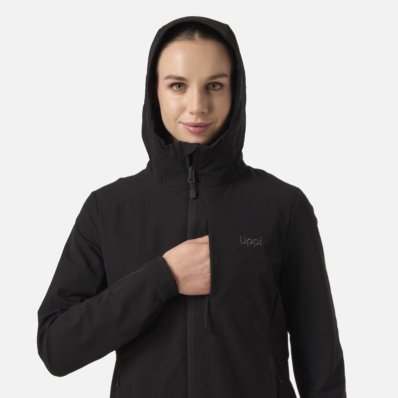 CHAQUETA MUJER WIND-TREK SOFTSHELL JACKET NEGRO LIPPI - 4