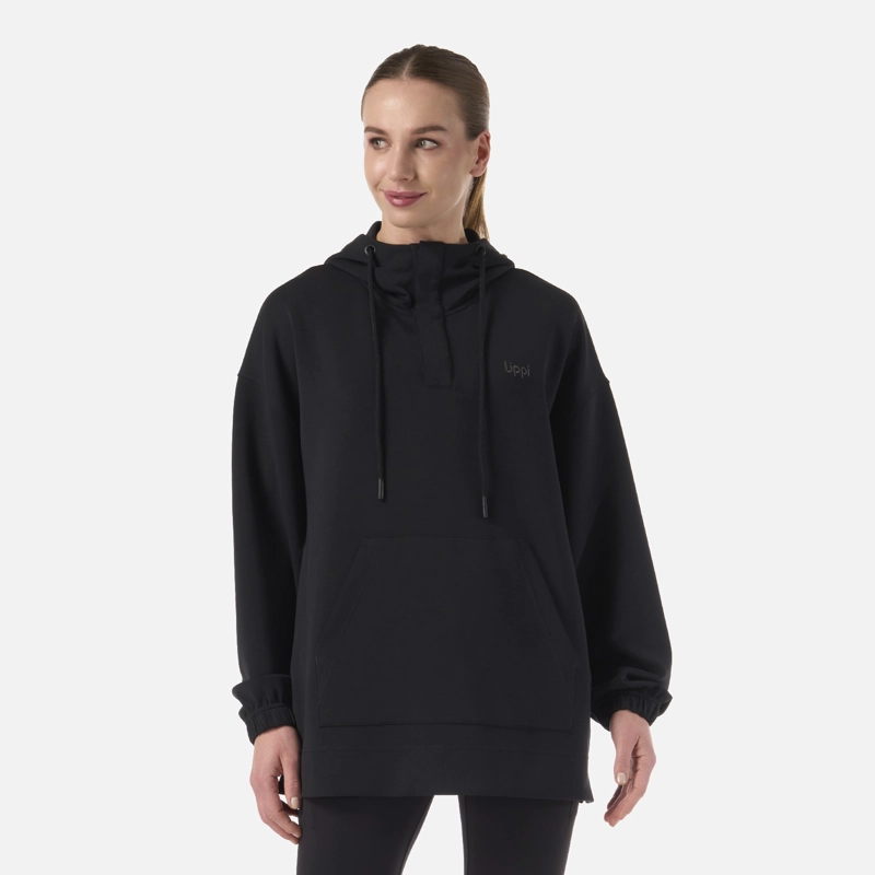 POLERON MUJER CITYSCAPE HOODY SWEATSHIRT NEGRO LIPPI - 1