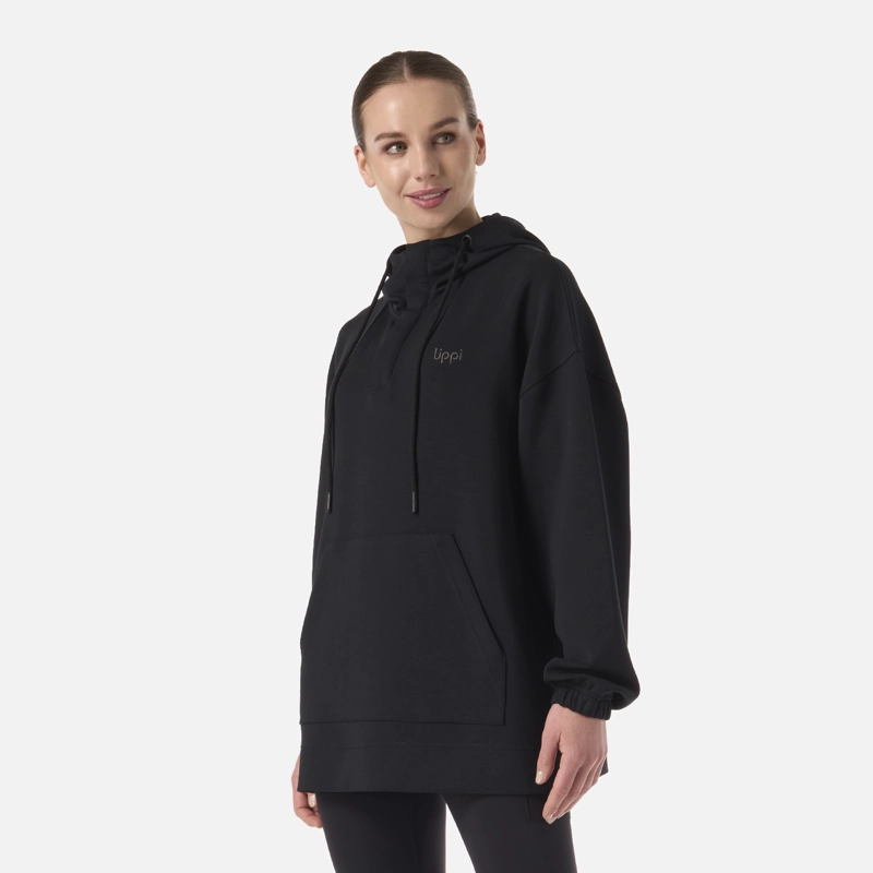 POLERON MUJER CITYSCAPE HOODY SWEATSHIRT NEGRO LIPPI - 2