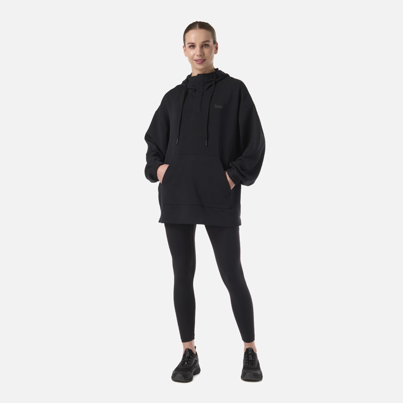 POLERON MUJER CITYSCAPE HOODY SWEATSHIRT NEGRO LIPPI - 7