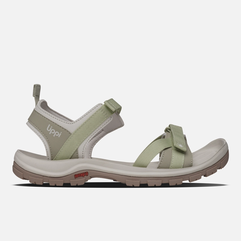 SANDALIA MUJER GO OUT VERDE / CREMA LIPPI - 1