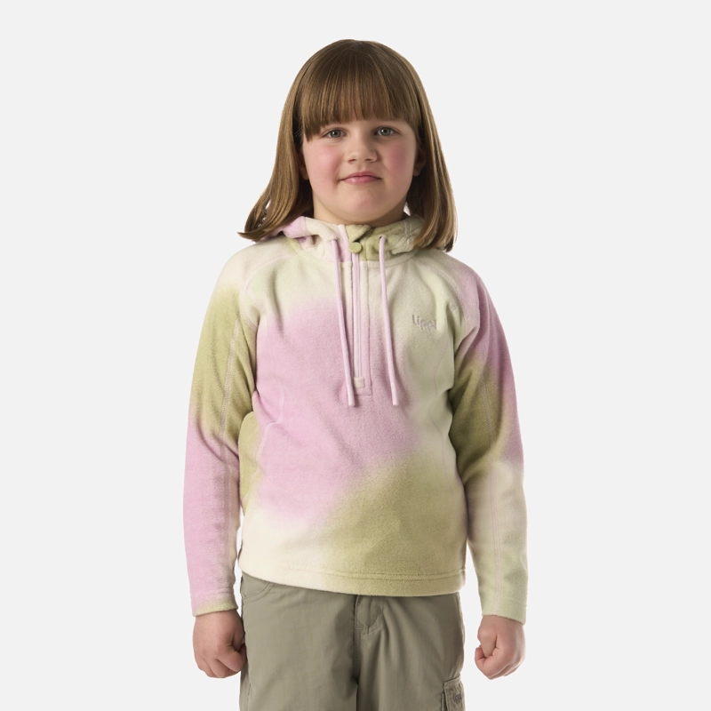 POLAR NIÑA COLD DAY THERM-PRO HOODY JACKET GRIS CLARO/VERDE LIPPI V26 - 1