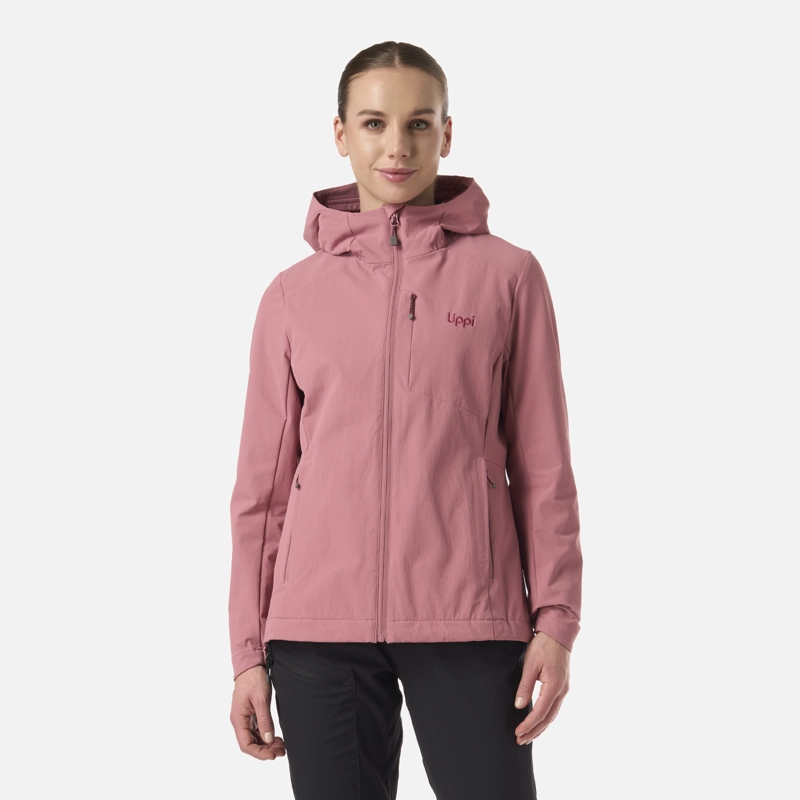 CHAQUETA MUJER WIND-TREK SOFTSHELL JACKET ROSA OSCURO LIPPI - 1
