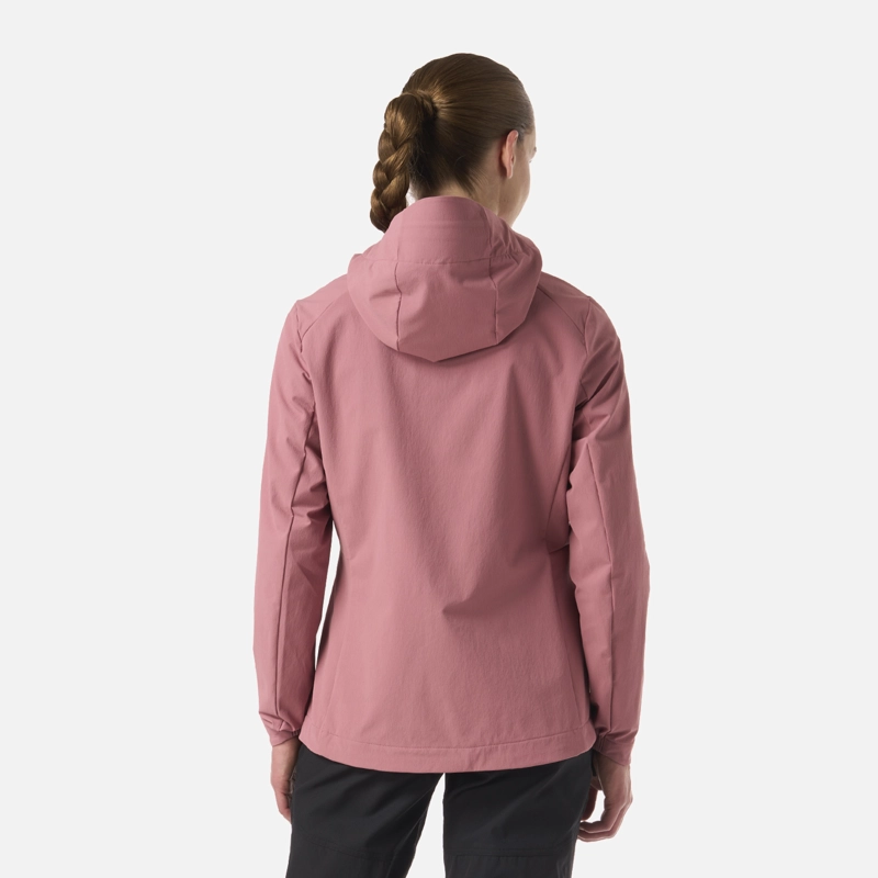 CHAQUETA MUJER WIND-TREK SOFTSHELL JACKET ROSA OSCURO LIPPI - 3