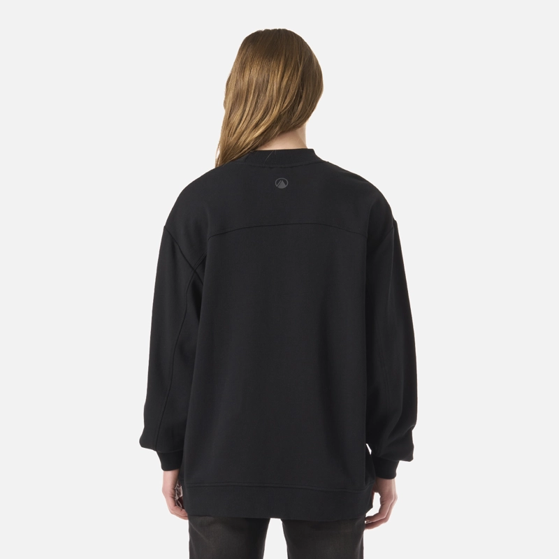 POLERON MUJER ULMO MID POINT CREWNECK SWEATSHIRT NEGRO LIPPI - 3