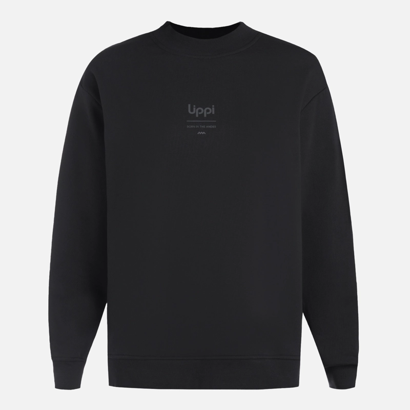 POLERON MUJER ULMO MID POINT CREWNECK SWEATSHIRT NEGRO LIPPI - 6