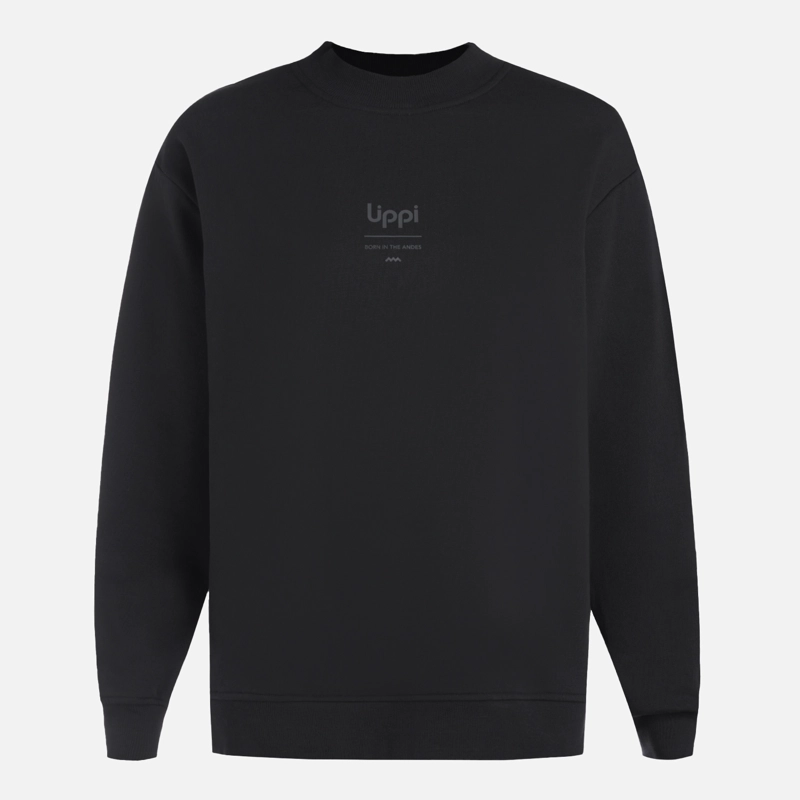 POLERON MUJER ULMO MID POINT CREWNECK SWEATSHIRT NEGRO LIPPI - 6