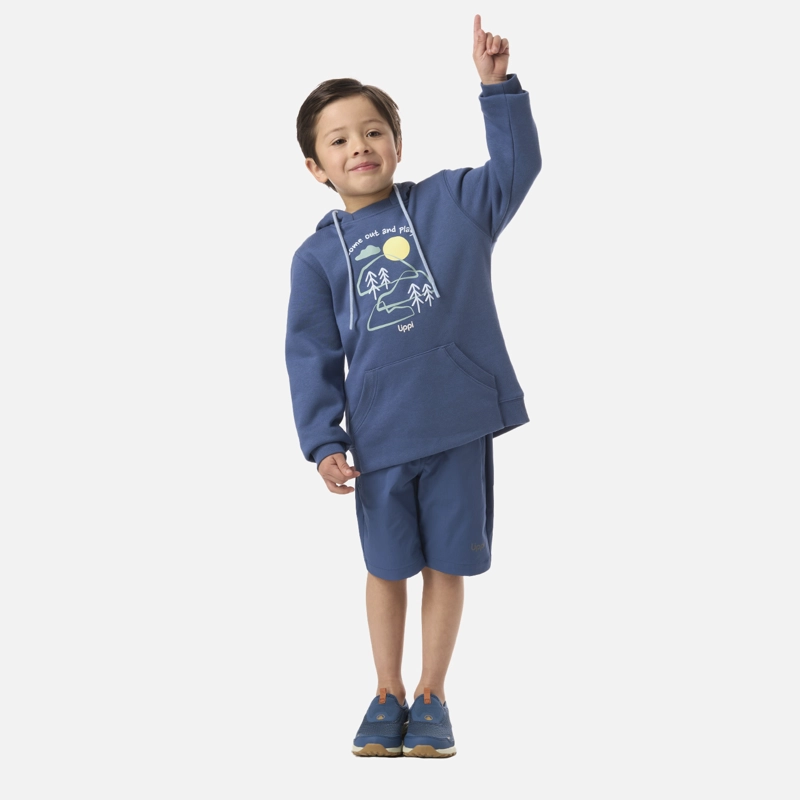 POLERON NIÑO INSIGNE HOODY SWEATSHIRT AZUL OSCURO LIPPI V26 - 6