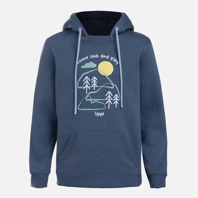POLERON NIÑO INSIGNE HOODY SWEATSHIRT AZUL OSCURO LIPPI V26 - 7