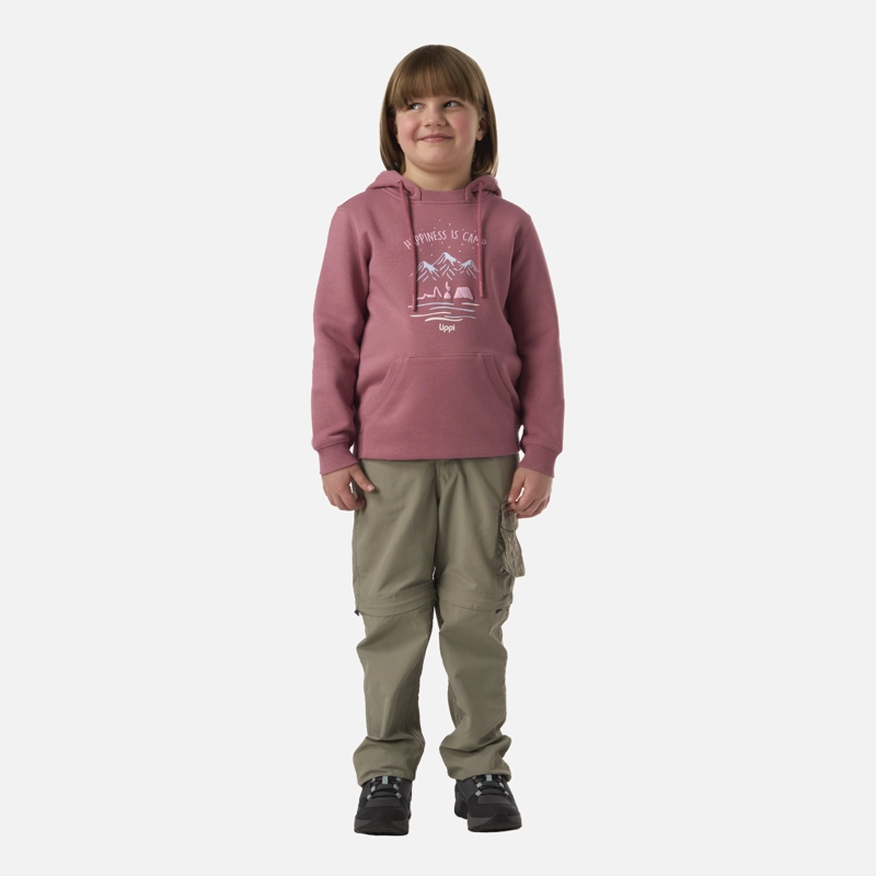 POLERON NIÑA INSIGNE HOODY SWEATSHIRT ROSA OSCURO LIPPI - 6