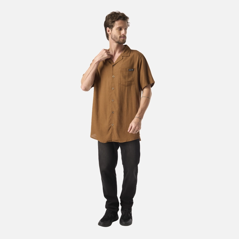 CAMISA HOMBRE LINAJE MOSTAZA HAKA HONU - 5