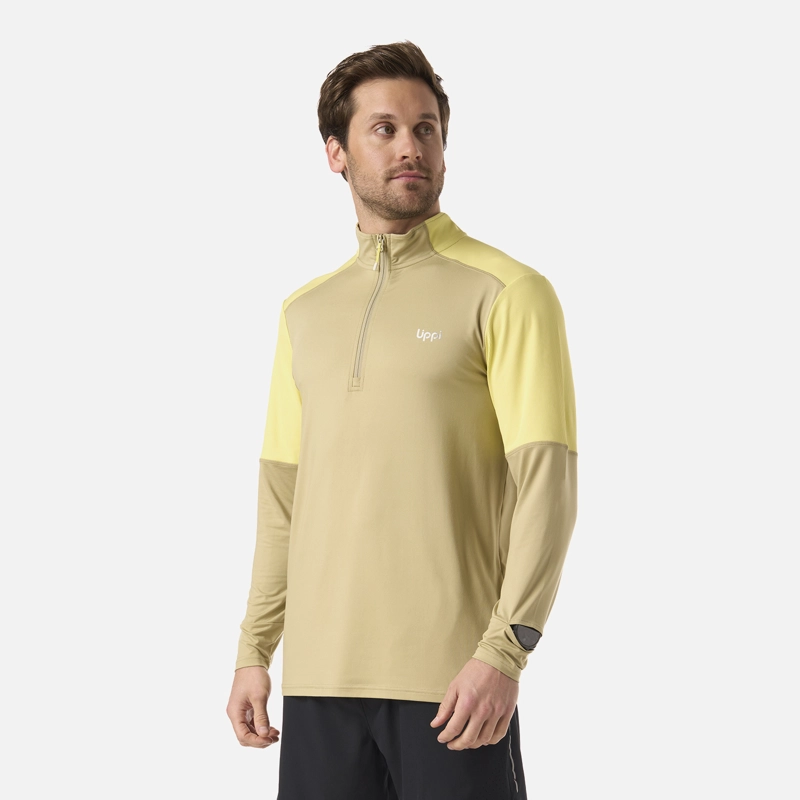 POLERON HOMBRE PUERTO TRUCCO 1/4 ZIP VERDE OLIVA LIPPI - 2