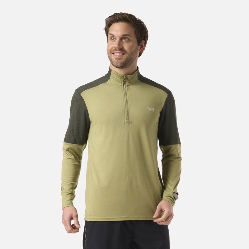 POLERON HOMBRE PUERTO TRUCCO 1/4 ZIP VERDE LIPPI - 1