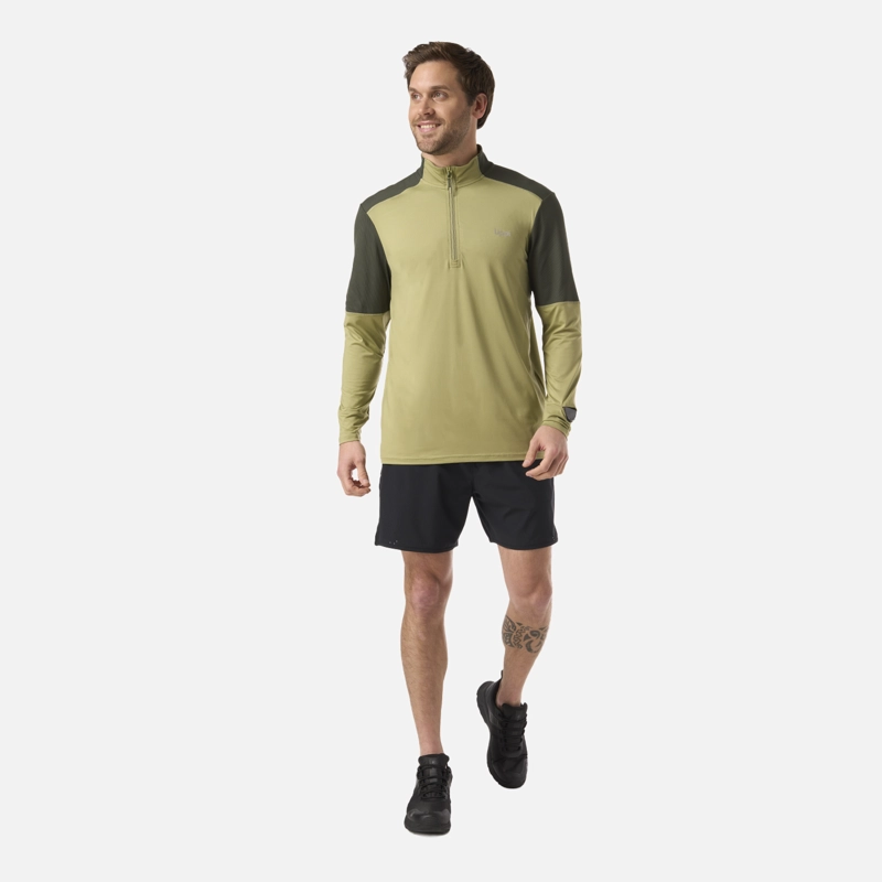 POLERON HOMBRE PUERTO TRUCCO 1/4 ZIP VERDE LIPPI - 5