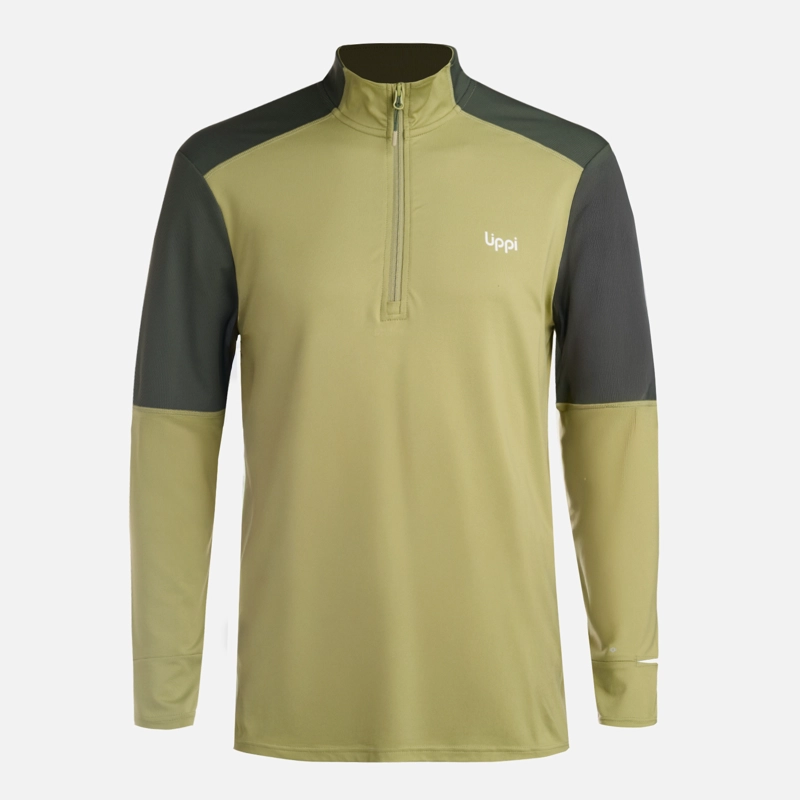 POLERON HOMBRE PUERTO TRUCCO 1/4 ZIP VERDE LIPPI - 6