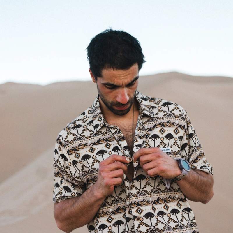 CAMISA HOMBRE GOOD KARMA PRINT CREMA HAKA HONU - 6