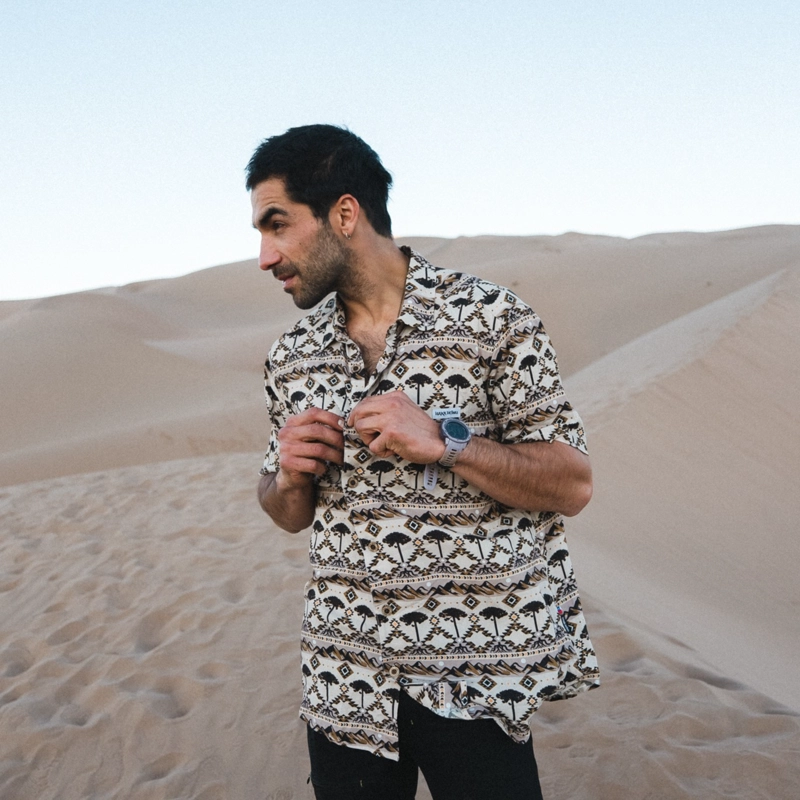 CAMISA HOMBRE GOOD KARMA PRINT CREMA HAKA HONU - 7
