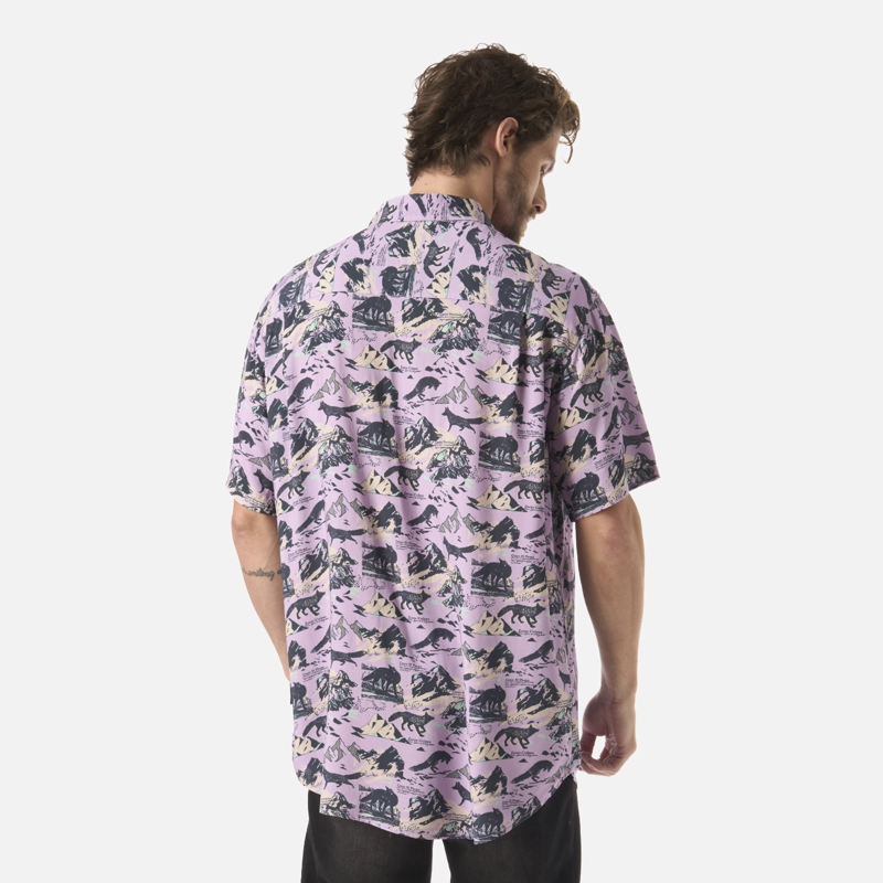 CAMISA HOMBRE GOOD KARMA PRINT LAVANDA HAKA HONU V26 - 3